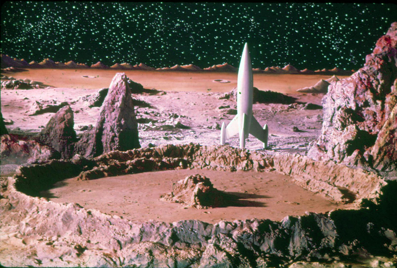 Illustration for article titled Scenes from the 1950s Space Movie That No One Saw